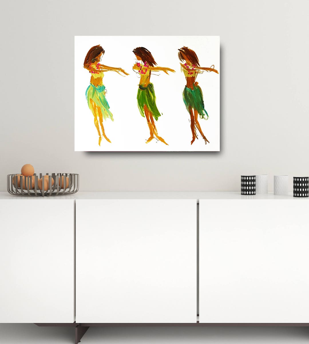Hula Lessons Signs PRINT on Paper or Canvas,