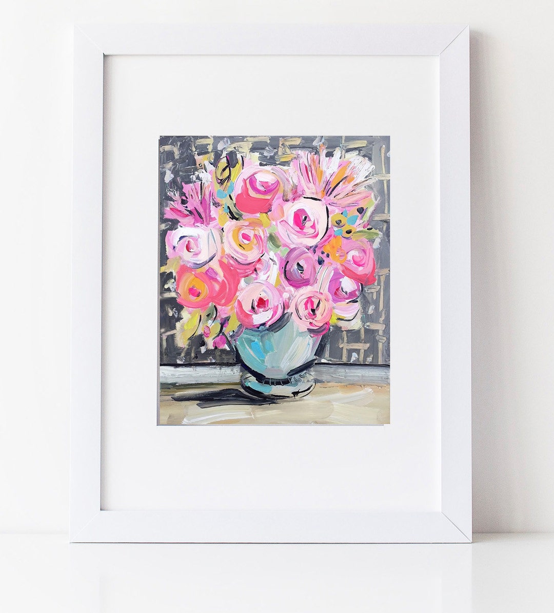 PRINT on Paper or Canvas, "roses Abstract" - Etsy