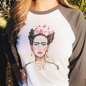 Frida Baseball Tee, 3 or 4 Sleeves