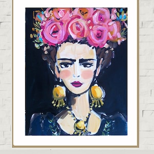PRINT on Paper or Canvas, &quot;Folklorico Frida&quot;