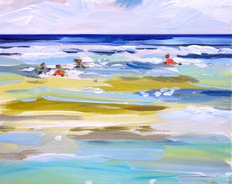 PRINT on Paper or Canvas, "Ocean Swim"