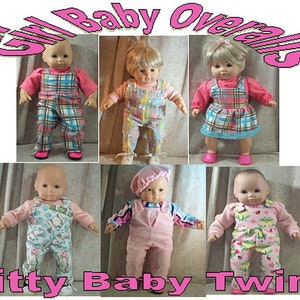 Doll Clothes Baby HandMade 4 American Girl Boy 15&quot; Overalls Fabric Options