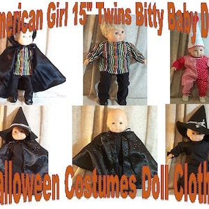 Doll Clothes 15&quot; inch Costume fit American Girl Bitty Baby Wizard Witch