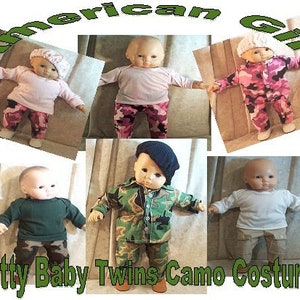 Doll Clothes Baby Handmade American Gril Boy 15&quot; Bitty Pants Shirts Top Camo