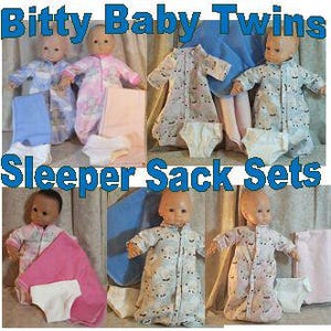 Doll Clothes Baby Made 2 Fit American Boy Girl 15" in Sleeper Sack Diaper Blanket Elephant Sheep Pink Blue