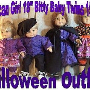 Doll Clothes Made to fit American Girl 18&quot; inch Bitty Baby Twins Ensemble 3 pcs Halloween NEW