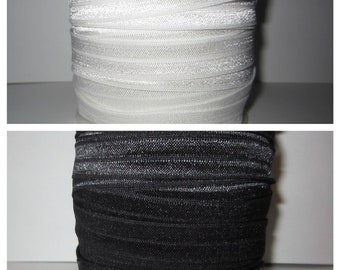 Fold over elastic 5/8" FOE elastic, headband elastic, baby headband, hair ties, elastic foe, elastic