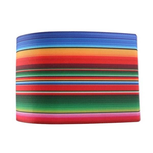 3 inch Serape Mexico Mexican de Mayo Cinco Colorful Printed Grosgrain Ribbon Hair Bow Bright Stripe Ribbon FREE SHIPPING