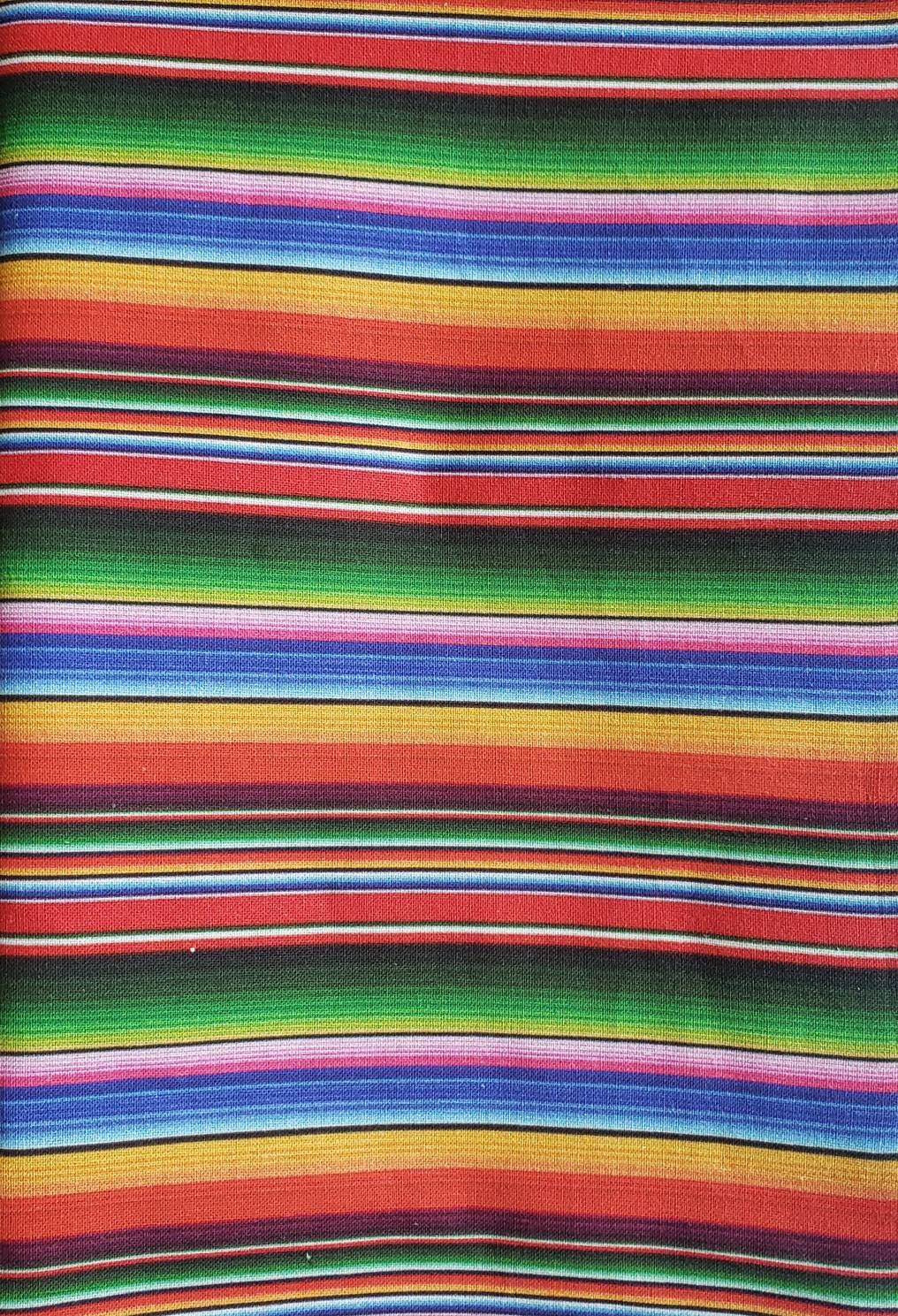 Serape Mexican Stripe Fabric Material 3 patterns to pick from READ DESCRIPTION!
