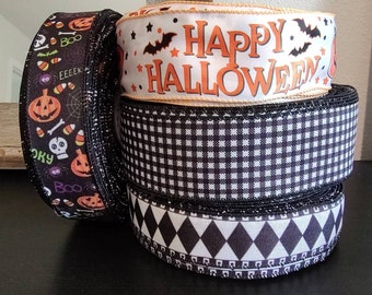 Halloween Wired Ribbon Set (4 Yards)