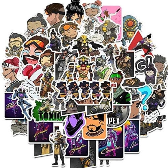 50 Apex Legends Game Pack DIY 12 Decals For Etsy