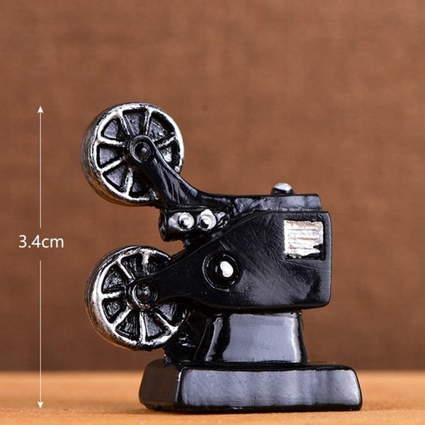 Doll House miniature Old Camera Projector office study Desk Photography Photographer Gift Cinematography