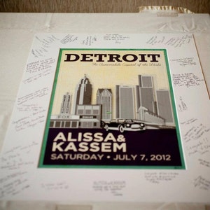 Personalized Wedding Poster Detroit image 3