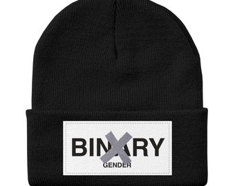 GENRE NON-BINAIRE Bonnet en tricot solide