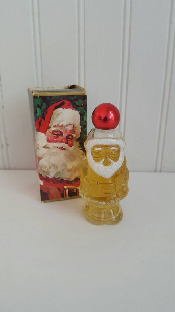 Avon vintage perfume jolly santa santa Avon santa bottle | Etsy