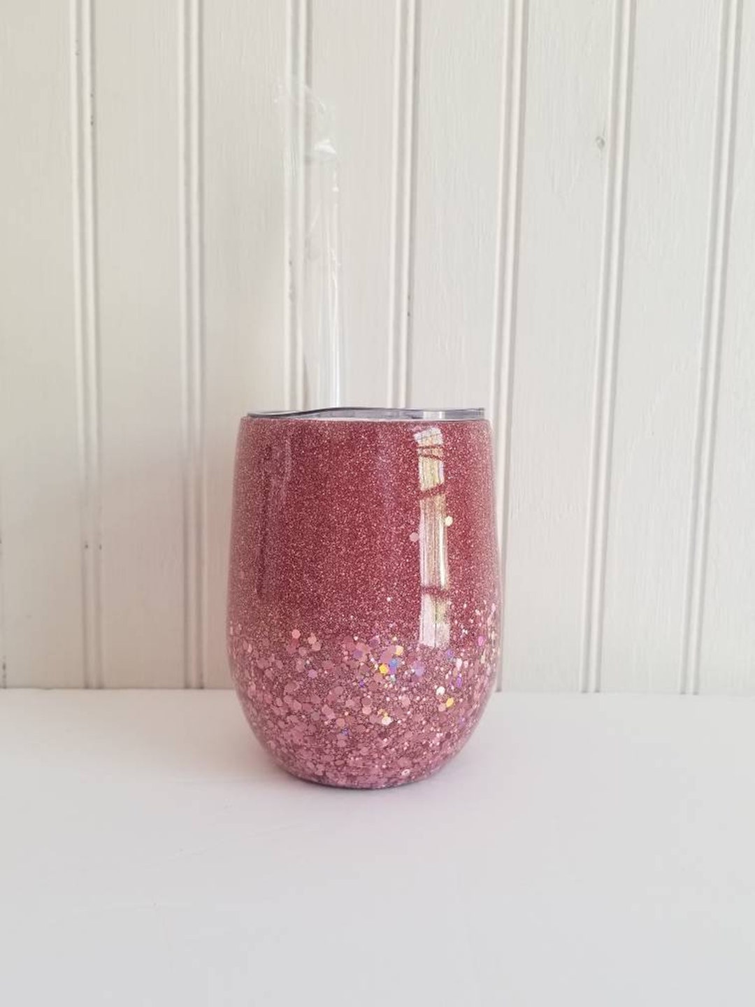 Rose Gold Tumbler Stemless Wine Tumbler Rose Gold Wine Tumbler Etsy