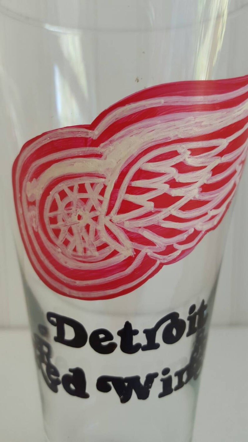 Beer mug beer glass Sports team logo pilsner beer hockey mugs Etsy