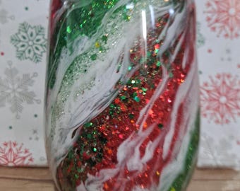 Christmas tumbler glitter tumbler milky way handmade milky way tumbler real glitter custom purple glitter silver glitter tumbler marbled cup