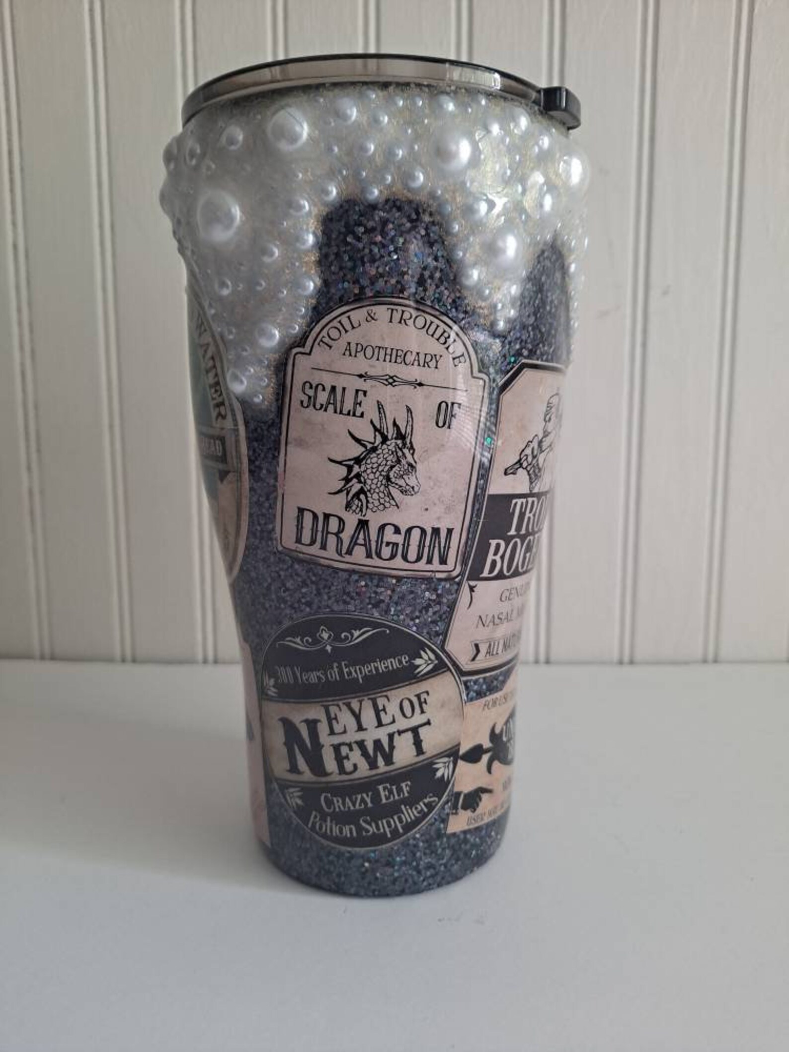 Glitter Tumbler Halloween Tumbler Cauldron Halloween Cup 3d Etsy