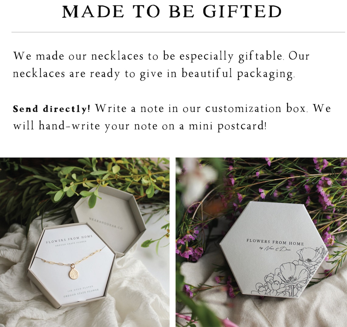 Maryland State Flower | Black Eyed Susan Necklace | 14k Gold or ...