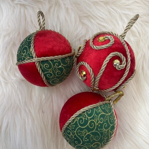 Adornos de tela TUTORIAL, adornos navideños diy, como hacer adornos de tela,