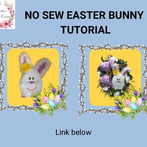 Easter bunny wreath attachment tutorial, diy Easter bunny, Easter bunny wreath decor,