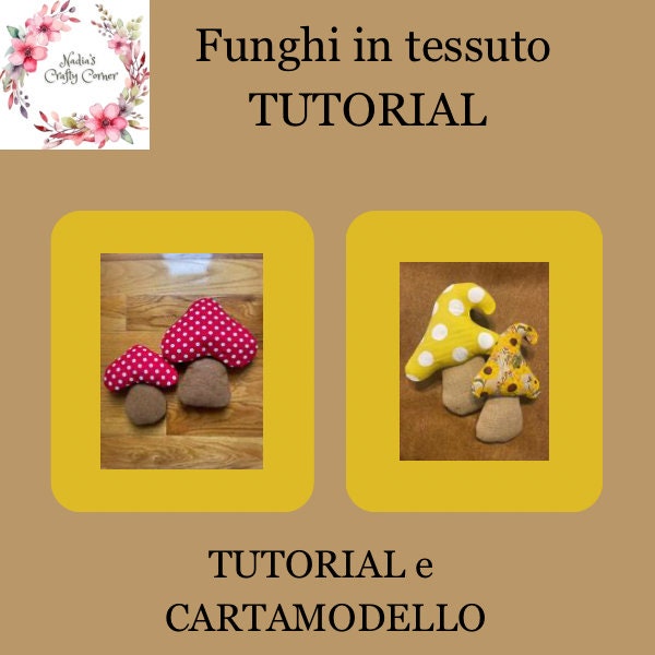 Tutorial per funghi di tessuto, come fare funghi con stoffa, tutorial per funghi, decorazioni per casa fai da te,