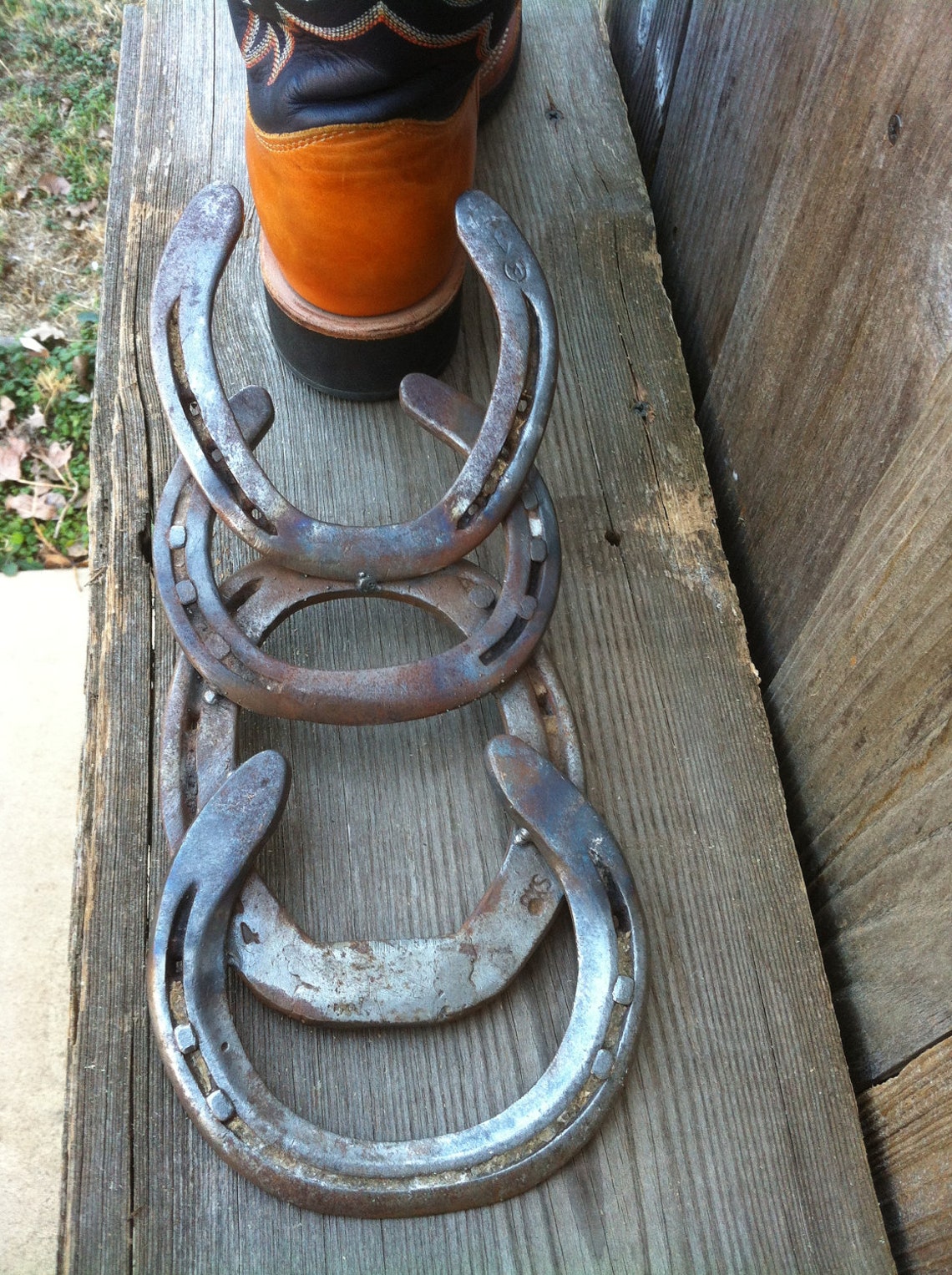 Layered Horseshoe Boot Jack Etsy