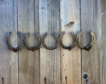 Handmade Horseshoe Coat Rack, Texas Ranch Decor