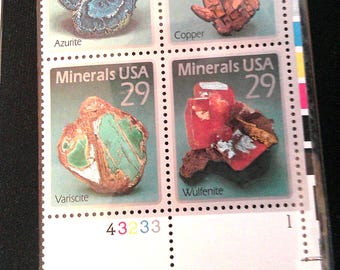 Pre-pasted 29 Cent Stamps, Minerals, American Sign Language &/or 25 Cent World Stamp Expo '89