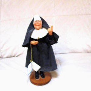 Richard Simmons Nun Doll: Sister Mary Margaret Resin Figurine with Certificate