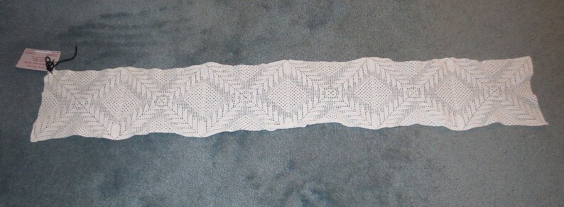 Vintage 50s Heirloom 12 Inch Thread Crocheted Square Doilies image 4