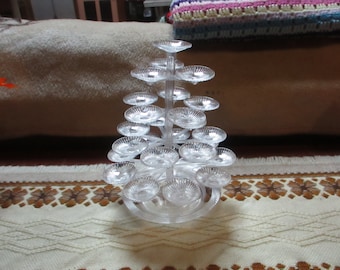 Petite 5 Tier 25 Candy/Dessert Tree in Clear Plastic So Cute, 2 New in Box Unassembled Candy Trees Home Office Bakery Candy Shop Gift Ready