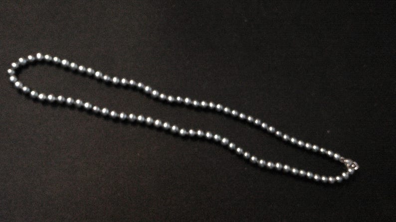 Honora Midnight Blue/Black 18-Inch Single Strand Cultured Pearl Necklace Sterling Silver Clasp image 10