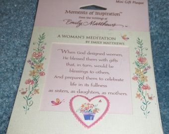 1984 Birthday, Mother's Day Tribute to Women Desktop Plaque Mother's Day Card/Anniversary Card Free Standing Table Placard FREE USA SHIPPING