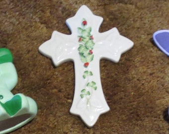 Year-Round Belleek Porcelain Wall Cross, No Occasion Necessary, Decor for Any Room in Your Home, Made In Ireland, Gift FREE USA SHIPPING