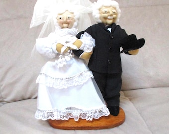 Sedrick and Sue 10" Soft Body Sculpt Bridal Grandparents Doll Set by Sister Mary