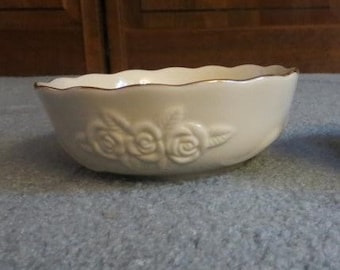 1990s Lenox Rose Blossom 5.5" Bowl-Gift for New Home, Holiday, Collectibles, Wedding, Bridal Shower, Anniversary, Birthday FREE USA SHIPPING