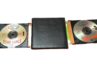 Harley Davidson Leather CD Case with Road Songs CDs (1994)