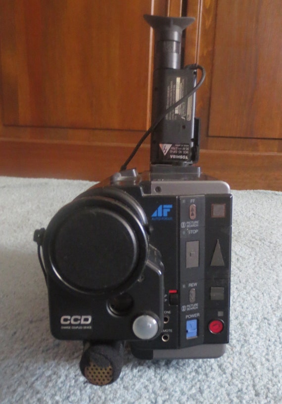 1986 Toshiba Video Movie Camera With Case & 10 Blank Tapes - Etsy