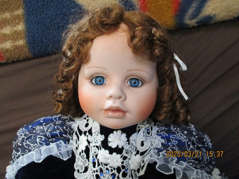20 Inch Seated Chunky Victorian Bed Doll Amorette by Michael Etsy