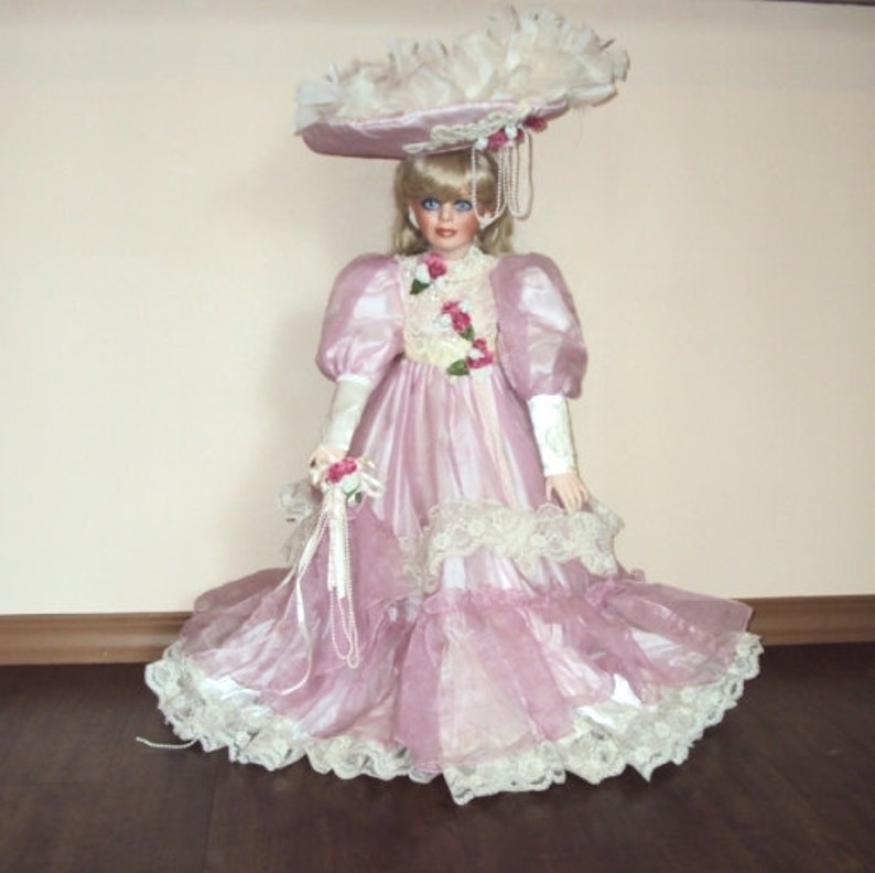 FREE SHIPPING  1997 Rustie Doll-Amore in Pink Satin-Cert 118 image 1