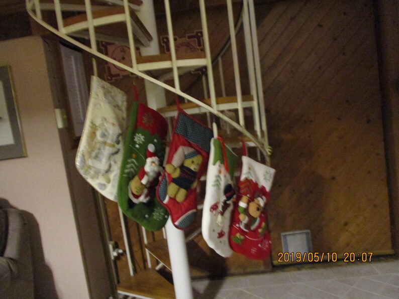 5 NEW Whimsical 3D Very Large Christmas Stockings for the image 0