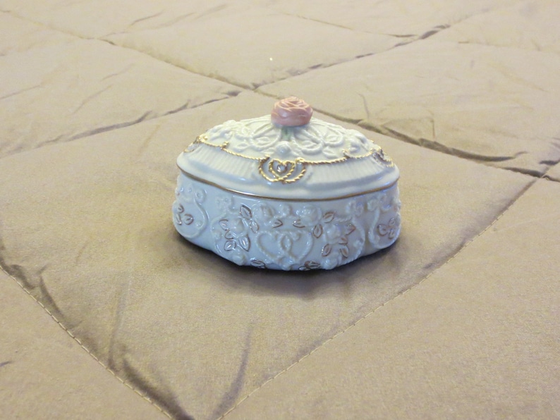 Elegant Lenox Musical Jewelry or Trinket Box in Traditional Etsy