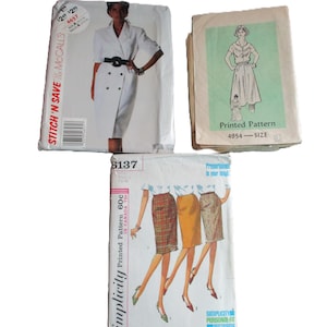 Vintage Sewing Patterns: 60s-80s Dresses, Suits, Skirts - Simplicity, McCalls