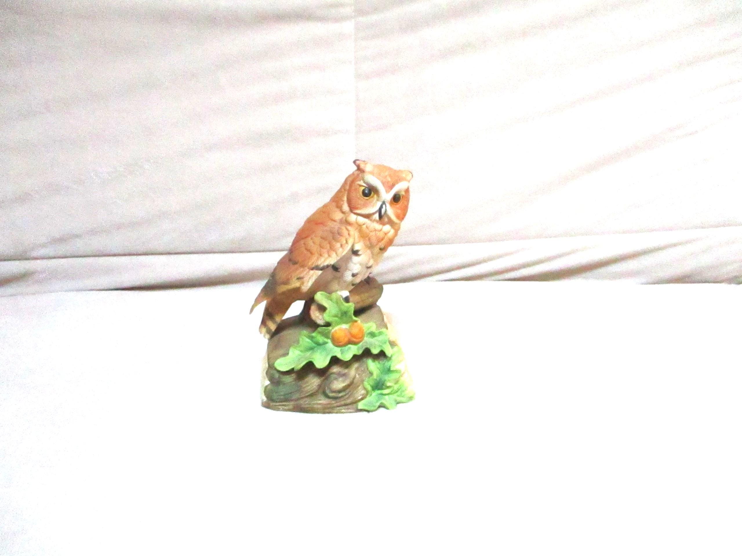 Vintage Musical Barn Owl Figurine 1980s Gorham Giftable