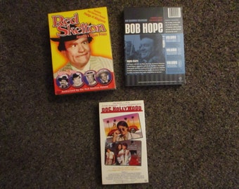 1970s Comedy Shows Red Skelton DVD Comedy Set, 1980s Michael J Fox Doc Hollywood VHS, Bob Hope Comedy Show DVD Set