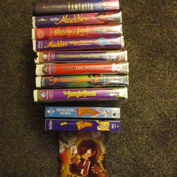 Disney Animated Classic Movies Rainy Day Fun Old Fashioned Timeless Disney Movies VHS & Dvd Full Length Movies Exc Cond Family Entertainment