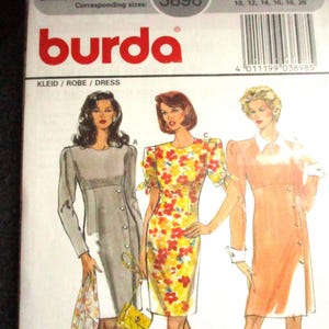 4 New Vintage Burda, Simplicity Dress and Skirt Patterns - Sizes 6 to 14-Casual, Office, Special Occasion-Exc w Fabric and Binding Listings