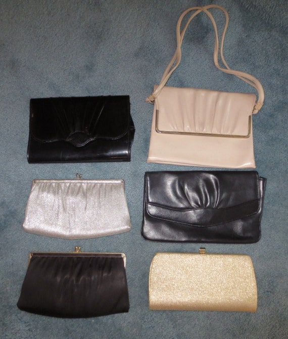 1980s Special Occasion Purses - larger size Silver